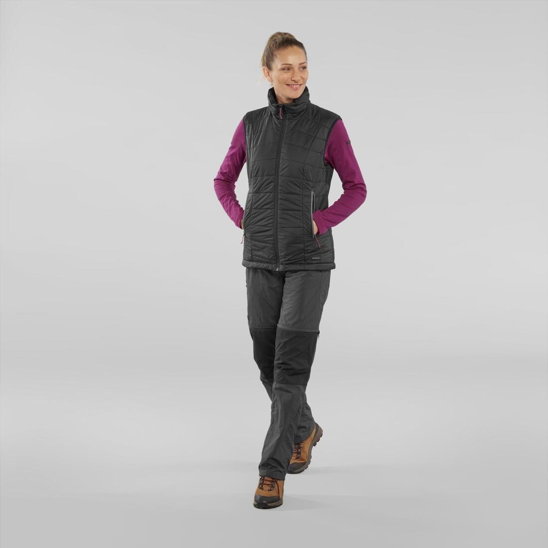 Women's   Sleeveless Padded Jacket, Black, , large image number 7