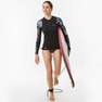 OLAIAN - 500 Womens Long Sleeve Uv-Protection Surf Top T-Shirt, Akaru