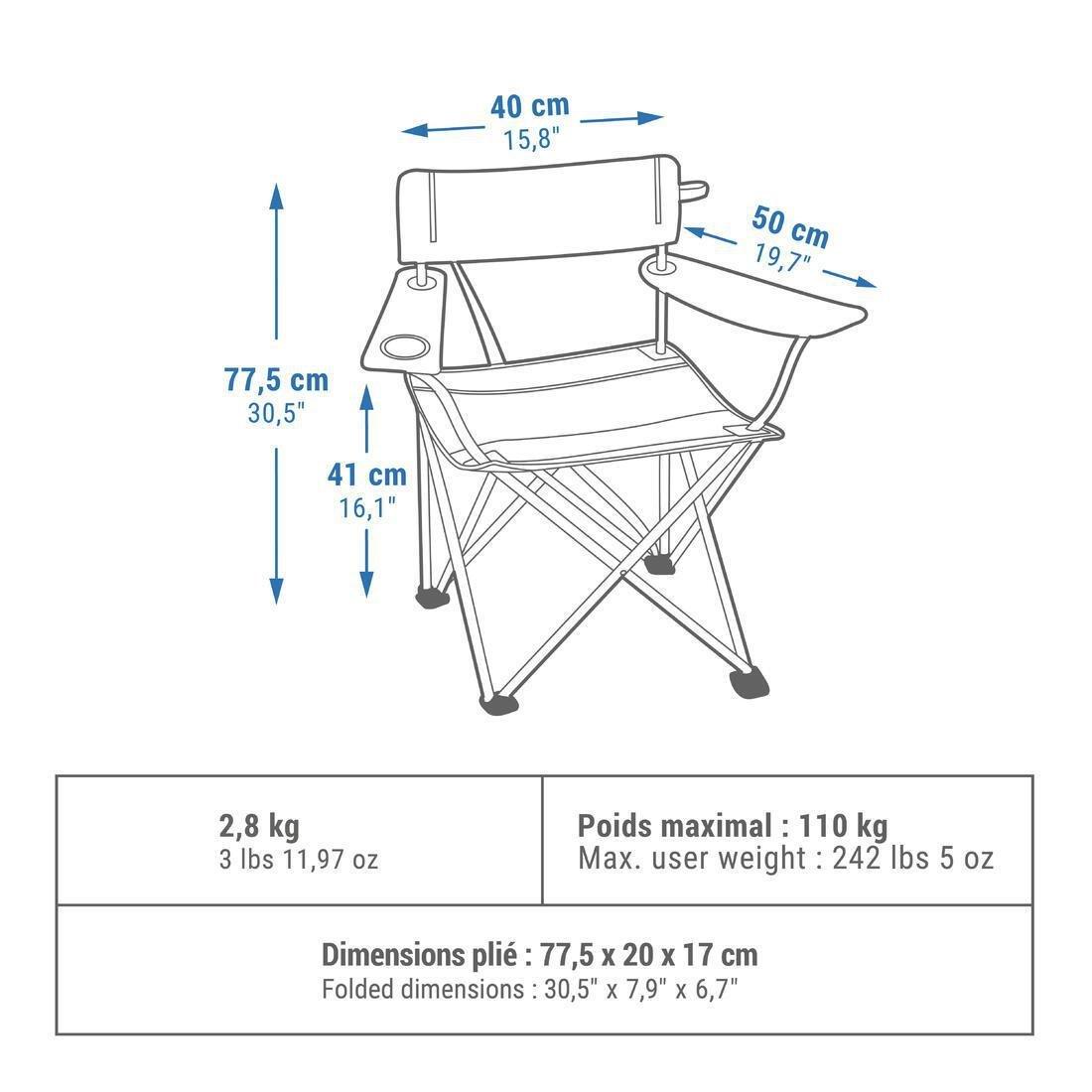 Folding Camping Chair - Basic, Sand, No Color, large image number 10