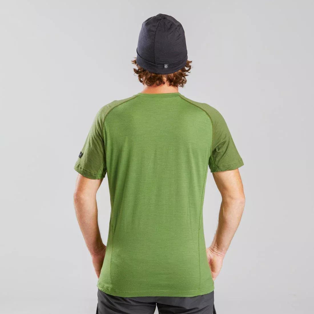 FORCLAZ--TREK 500 WOOL M T-SHI RT GREEN, , large image number 3