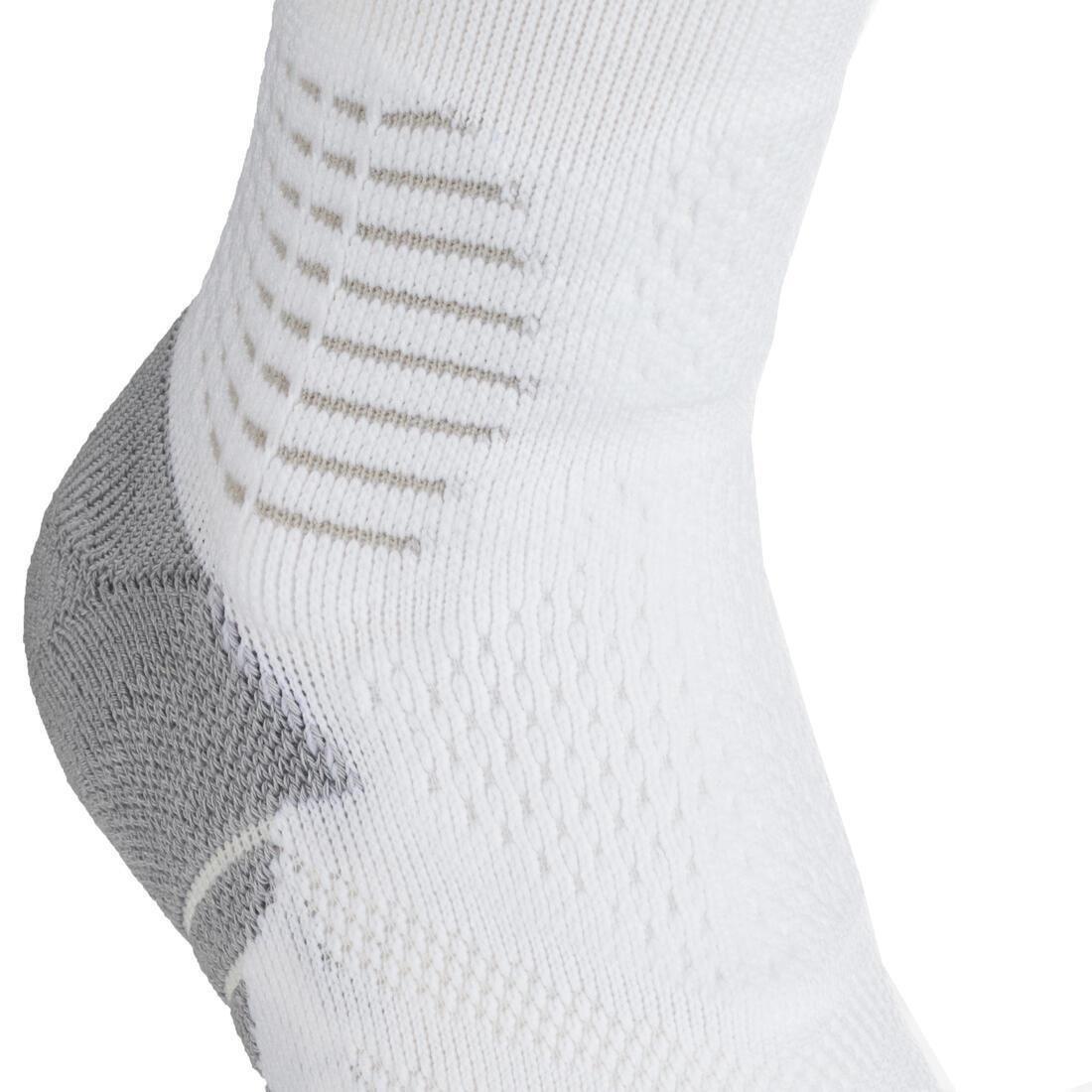 Men's/Women's Mid-Rise Basketball Socks SO900 - White, blue, No Color, large image number 5