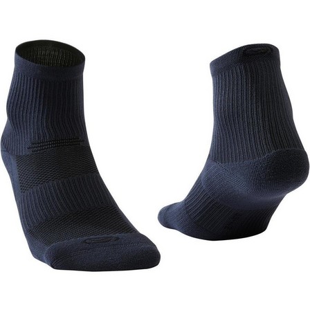 KIPRUN - Running Comfortable Mid-Height Socks 2 Pack, Dark Blue