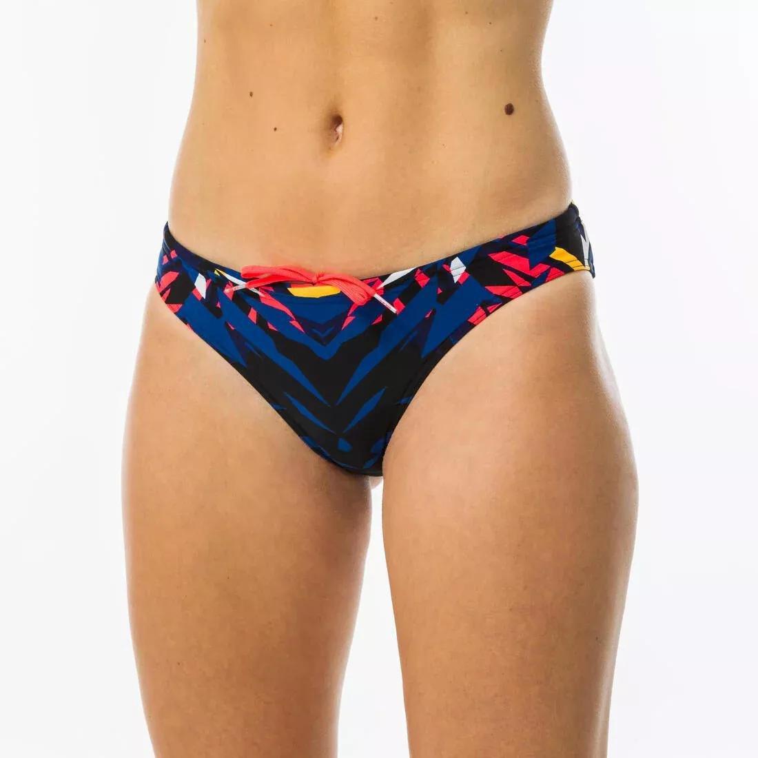 BLACK Women's Swimming Swimsuit Bottoms Jana Kal - Black, Blue and Red, 5401_000, large image number 0