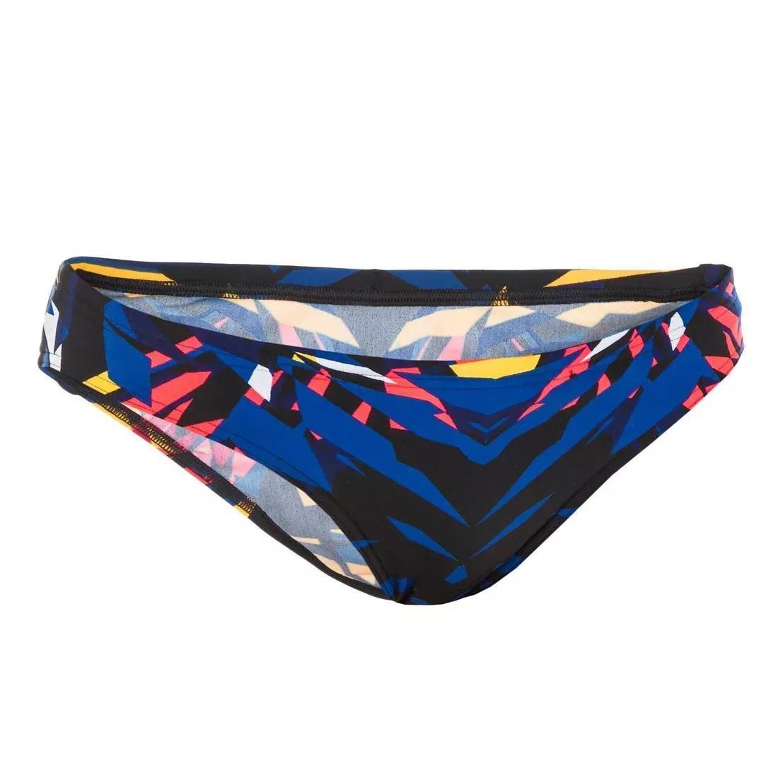 BLACK Women's Swimming Swimsuit Bottoms Jana Kal - Black, Blue and Red, 5401_000, large image number 7