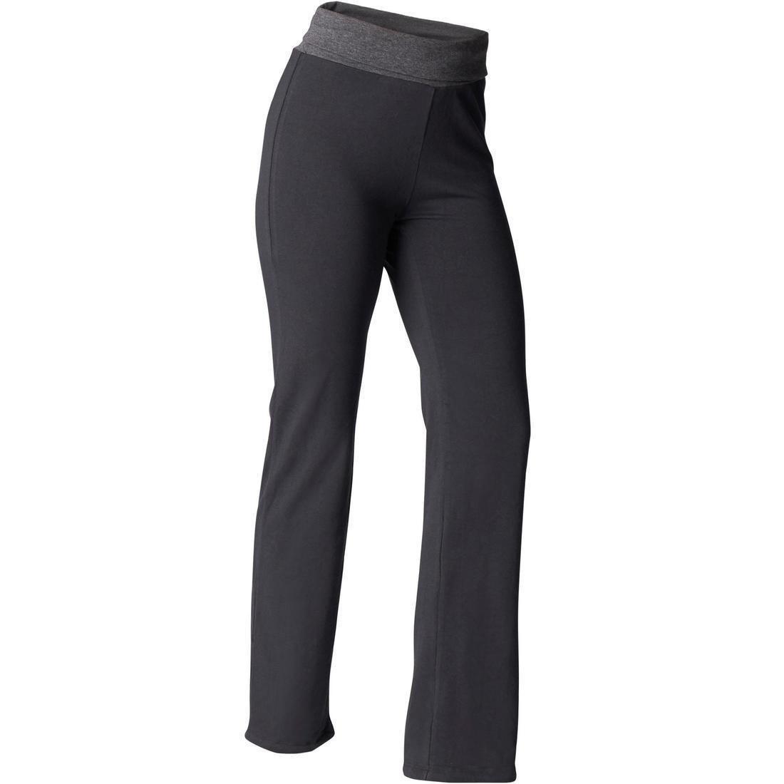 Women's Eco-Designed Gentle Yoga Bottoms, Black, No Color, medium