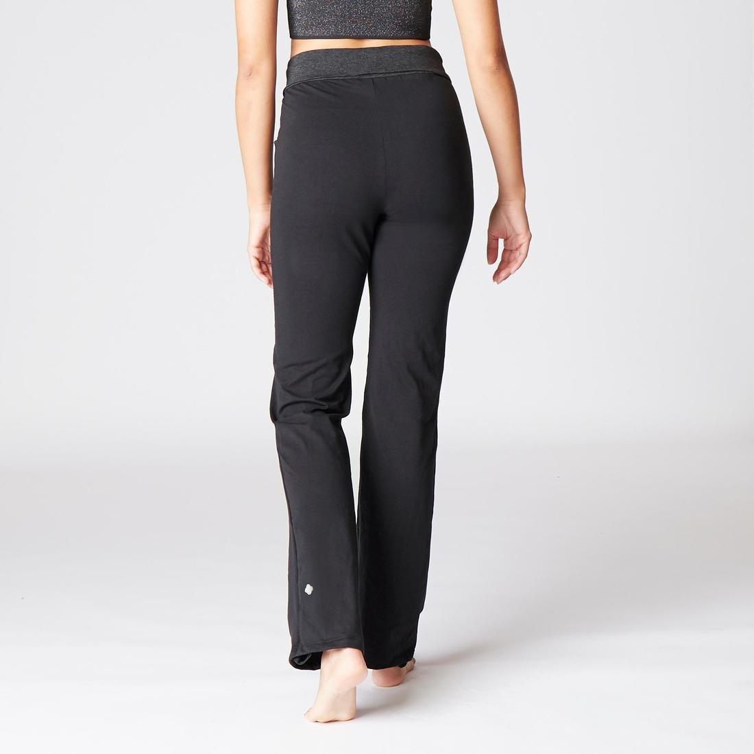 KIMJALY - Womens Eco-Designed Gentle Yoga Bottoms, Black