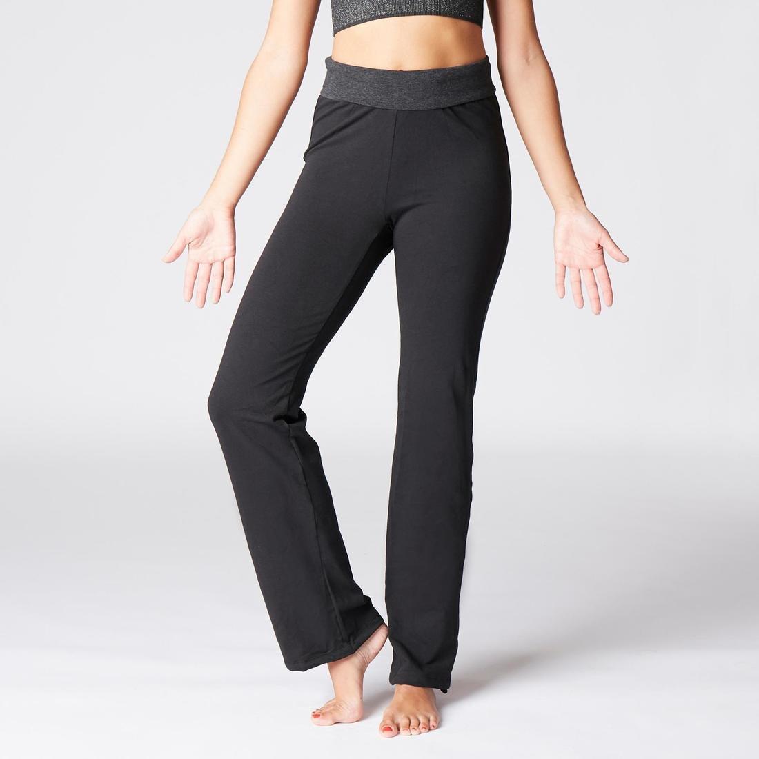 Women's Eco-Designed Gentle Yoga Bottoms, Black, No Color, large image number 10