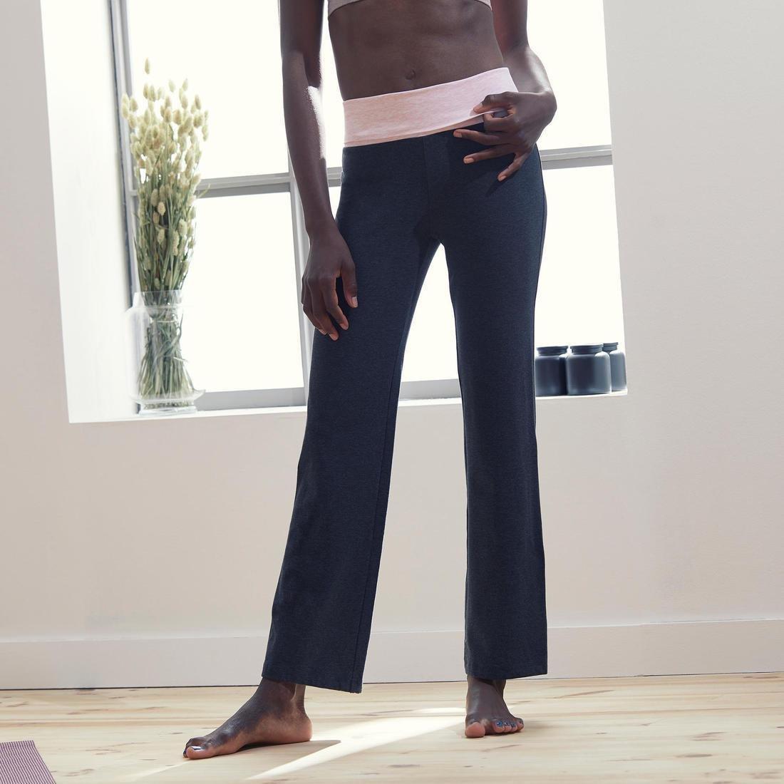 KIMJALY - Womens Eco-Designed Gentle Yoga Bottoms, Black