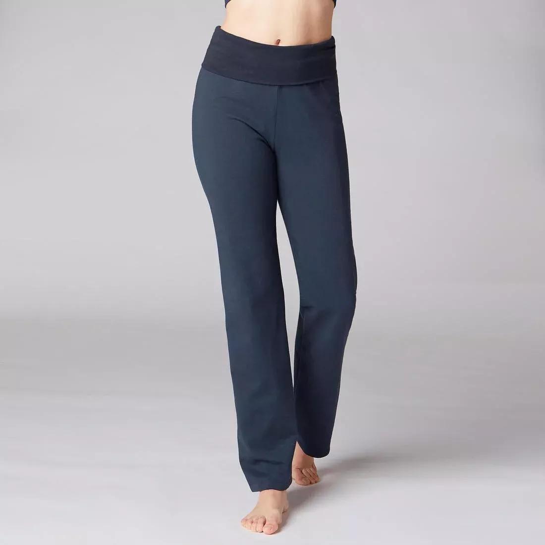 NAVY BLUE Women's Yoga Cotton Bottoms, No Color, large image number 0