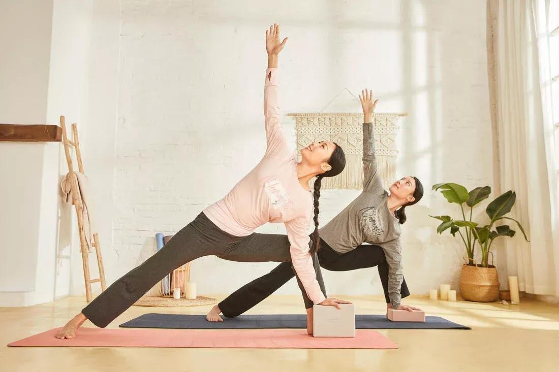 Women Eco-Designed Gentle Yoga Bottoms, Grey, No Color, large image number 5