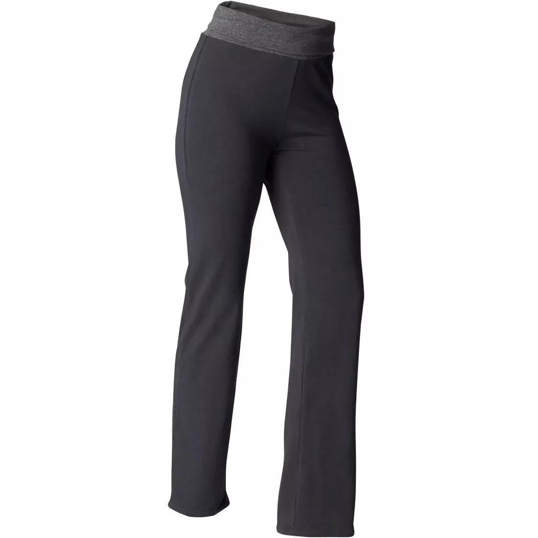 Women Eco-Designed Gentle Yoga Bottoms, Grey, No Color, large image number 7