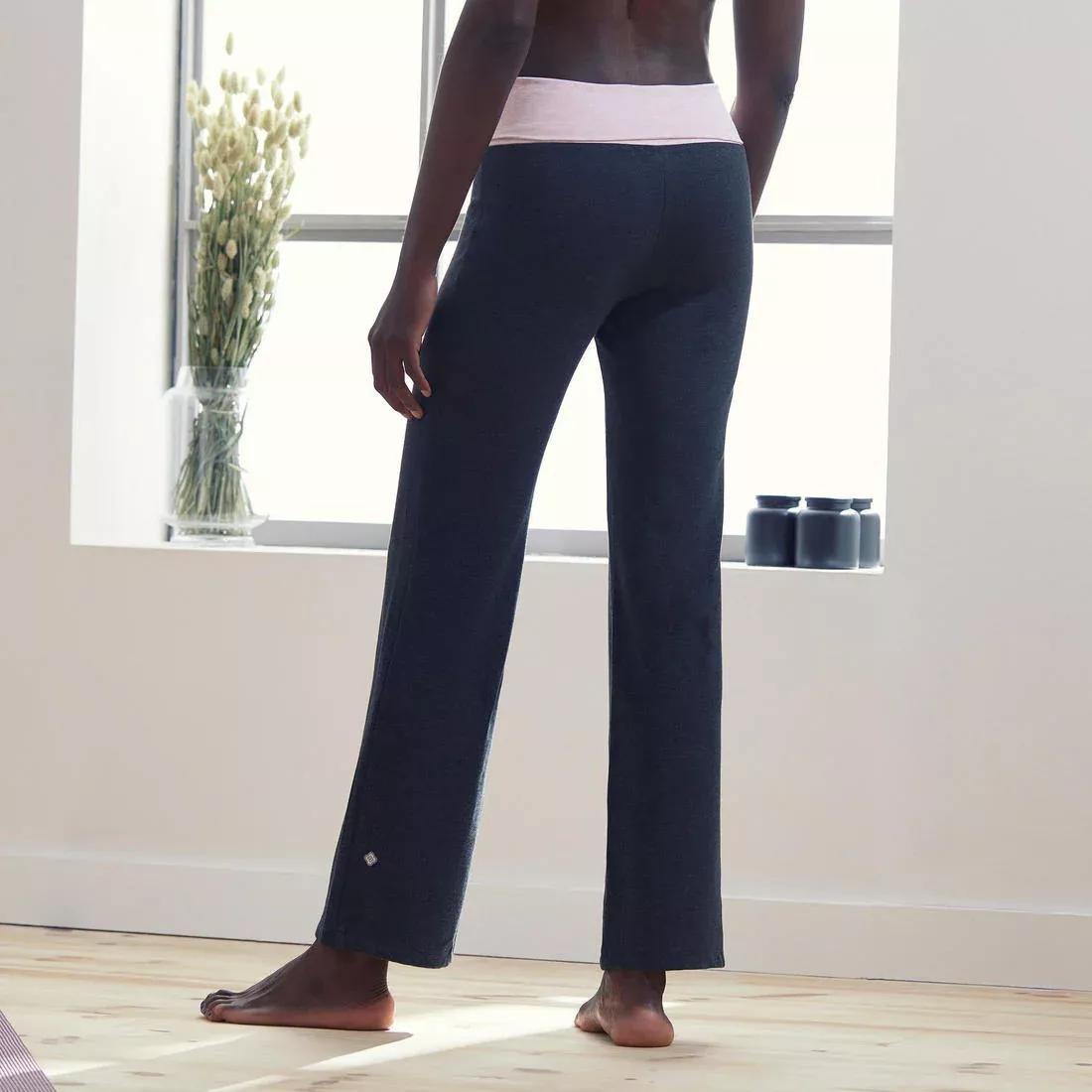 Women Eco-Designed Gentle Yoga Bottoms, Grey, No Color, large image number 14