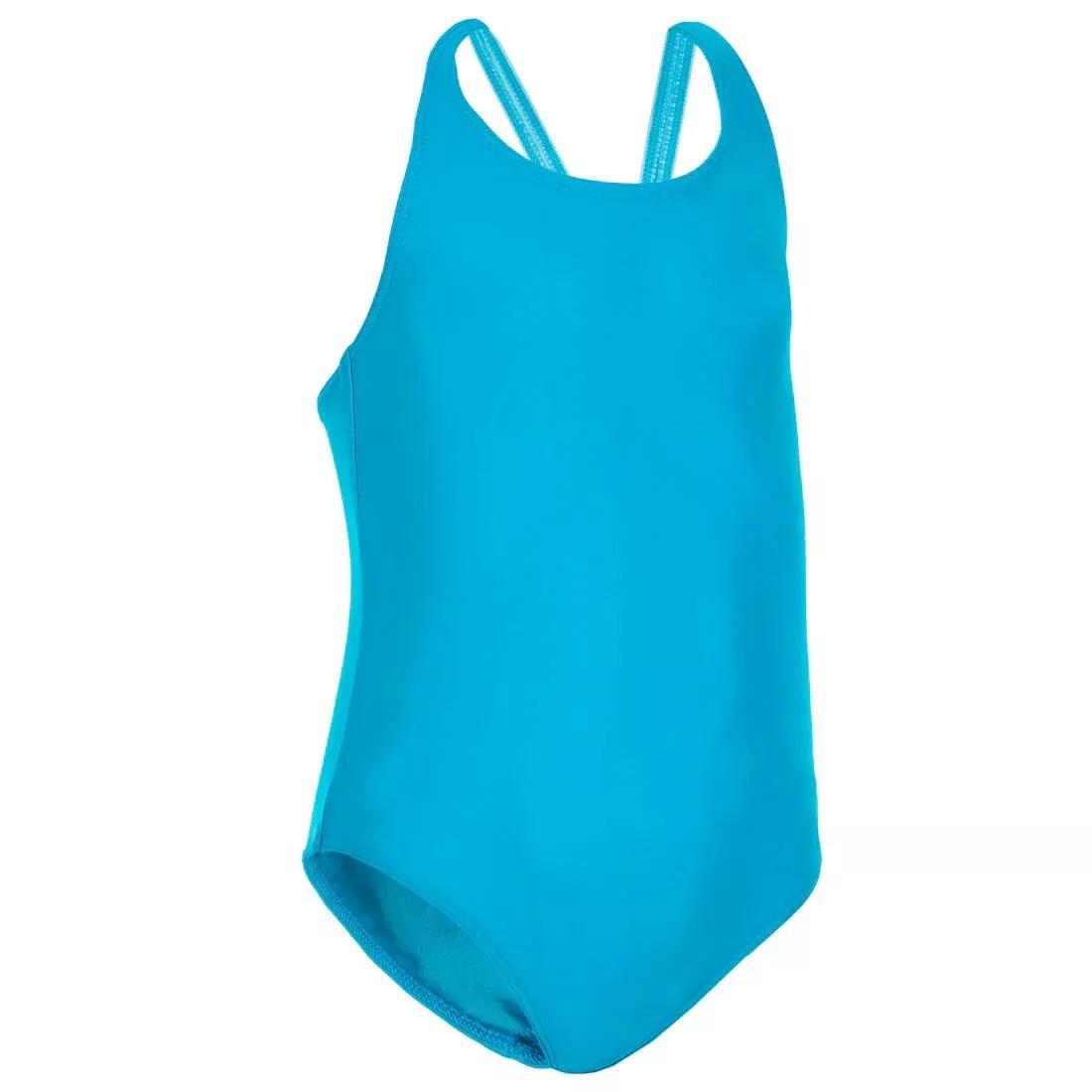 Baby Kids Girl One-Piece Swimsuit, Blue, , large image number 0