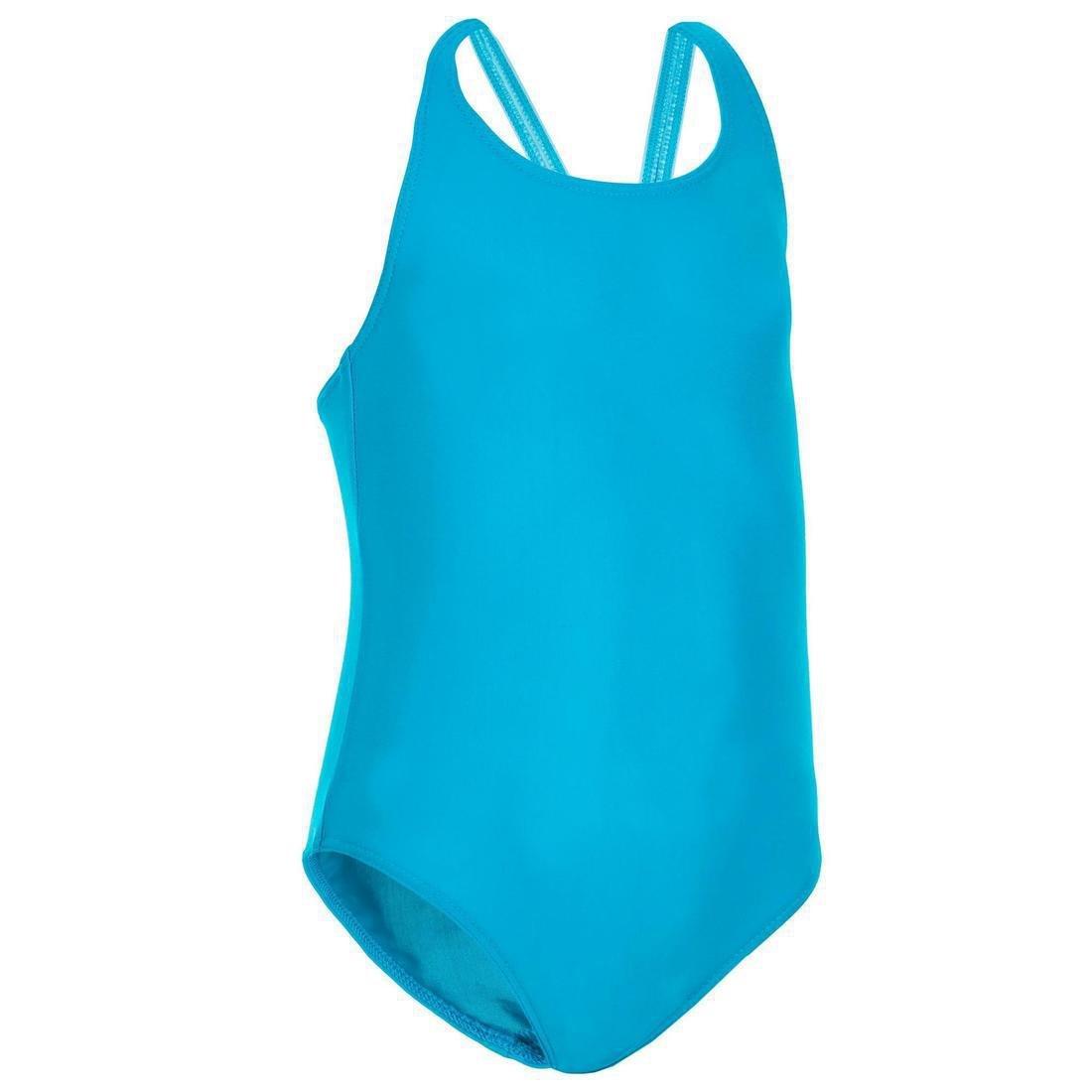 Baby Kids Girl One-Piece Swimsuit, Blue, , large image number 8