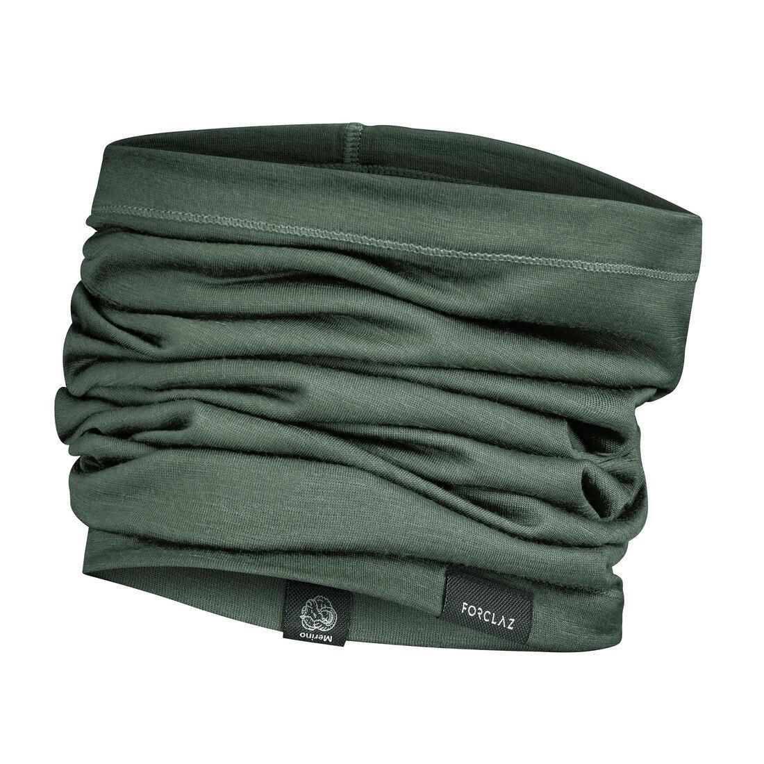 Multi-Position Merino Wool Tube Scarf, Dark Green, No Color, large image number 9
