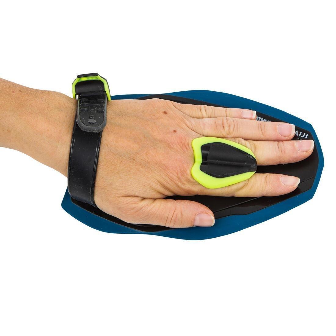 Swimming Hand Paddles QUICK'IN, Black, No Color, large image number 5