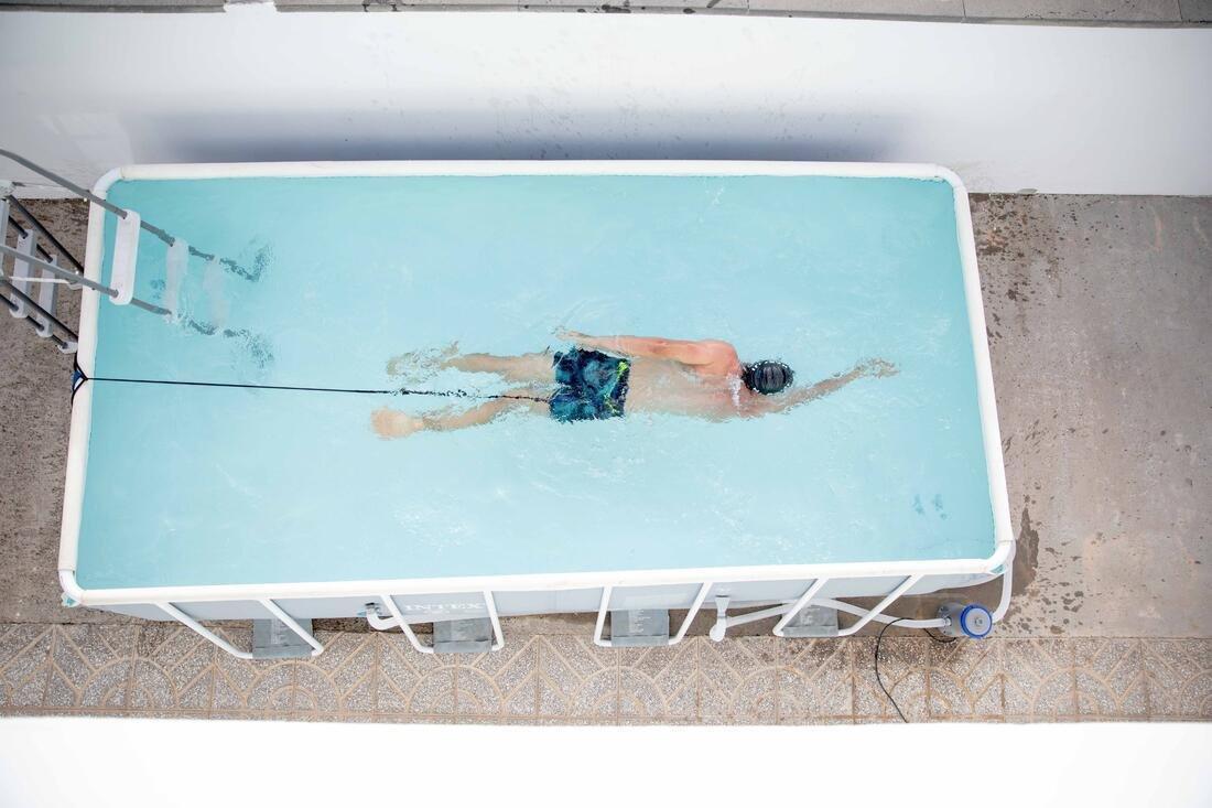 Stationary Swimming Tether Pool Swimming, Black, No Color, large image number 10