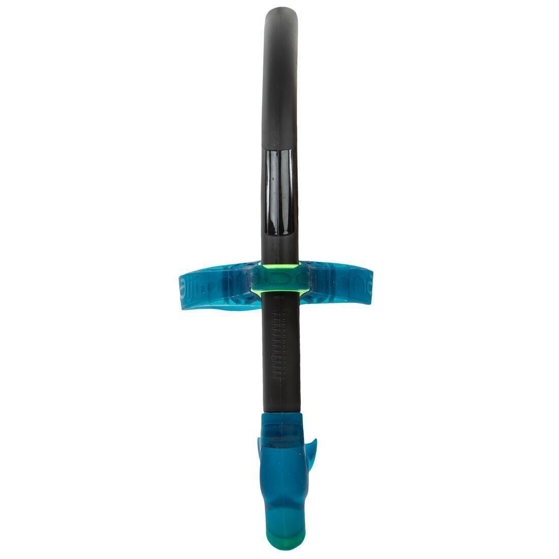 Centre-Mounted Swimming Snorkel, Black, No Color, large image number 5