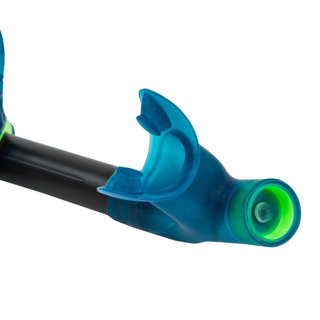 Centre-Mounted Swimming Snorkel, Black, No Color, large image number 6