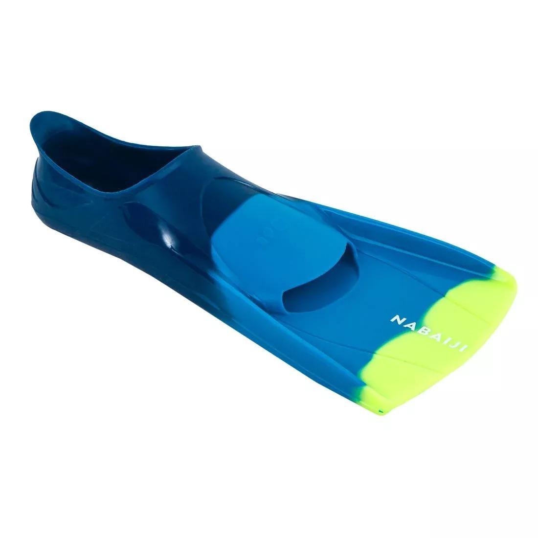 Silifins Short Swim Fins, Blue, No Color, medium
