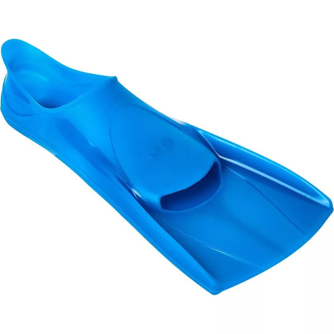 Silifins Short Swim Fins, Blue, No Color, medium
