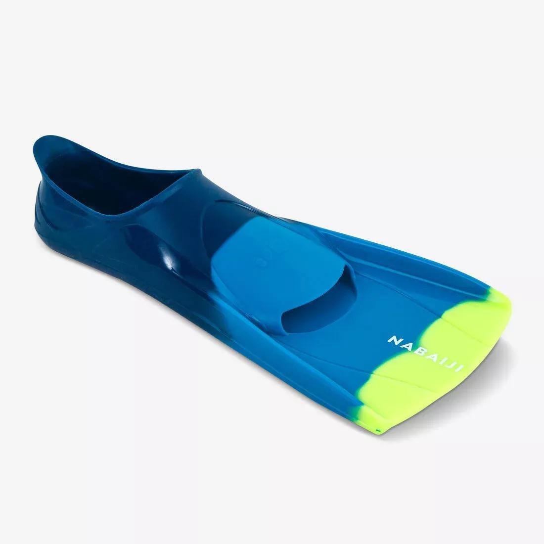 Silifins Short Swim Fins, Blue, No Color, medium