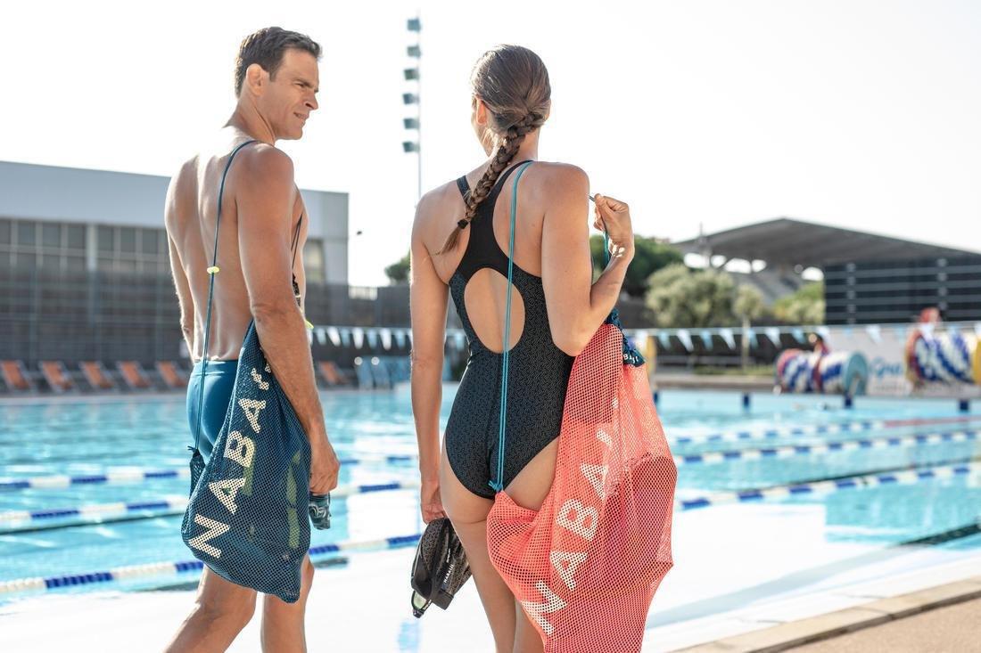 Mesh Pool Bag, Blue, No Color, large image number 4