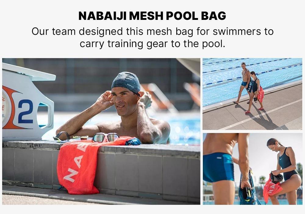 Mesh Pool Bag , Black, No Color, large image number 16