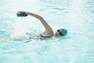 NABAIJI - Swimming Goggles Soft 100, Tinted Lenses, Black