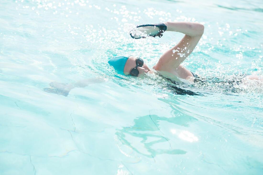 Soft Swimming Goggles, Black, No Color, large image number 10