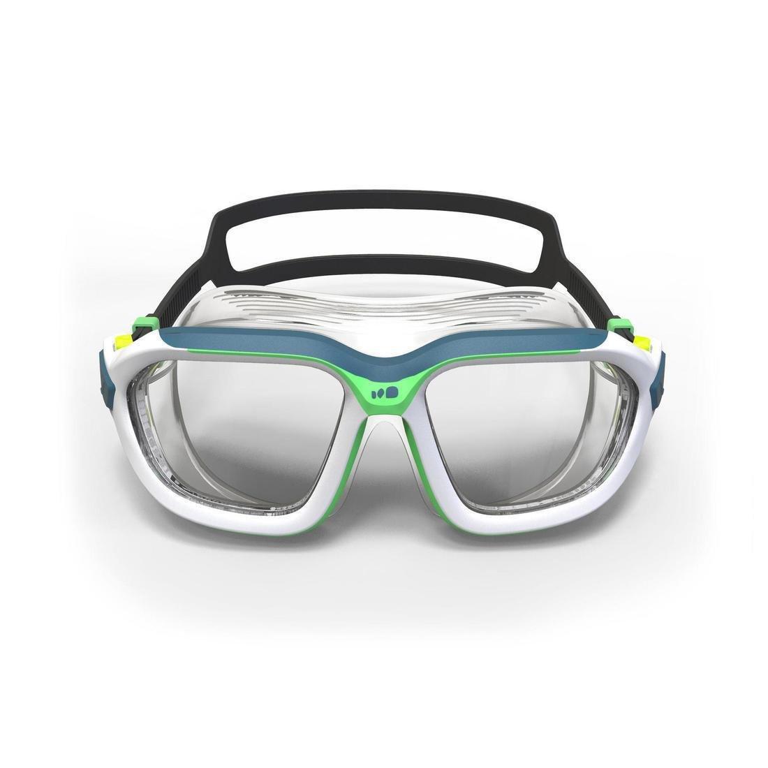 Active Swimming Mask - Clear Lenses - 500, White, No Color, large image number 2