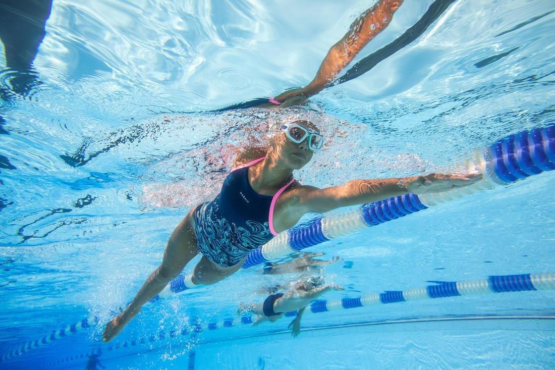 Active Swimming Mask - Clear Lenses - 500, White, No Color, large image number 11