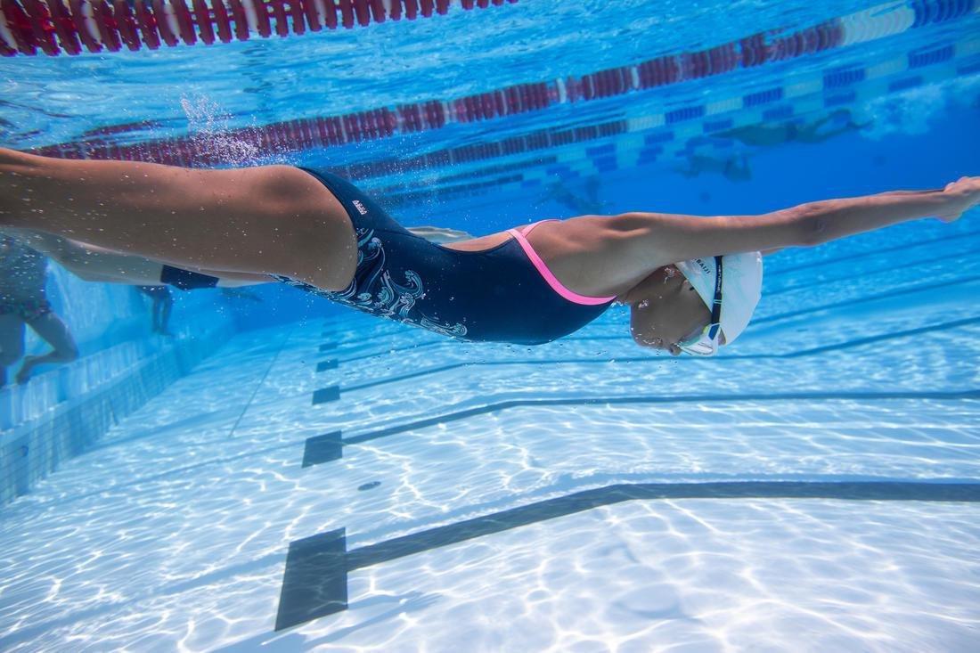 Active Swimming Mask - Clear Lenses - 500, White, No Color, large image number 14