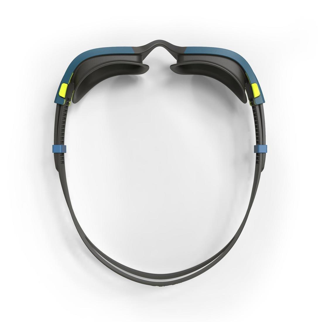 500 Spirit Swimming Goggles, Black Grey, Mirror Lenses, No Color, large image number 4