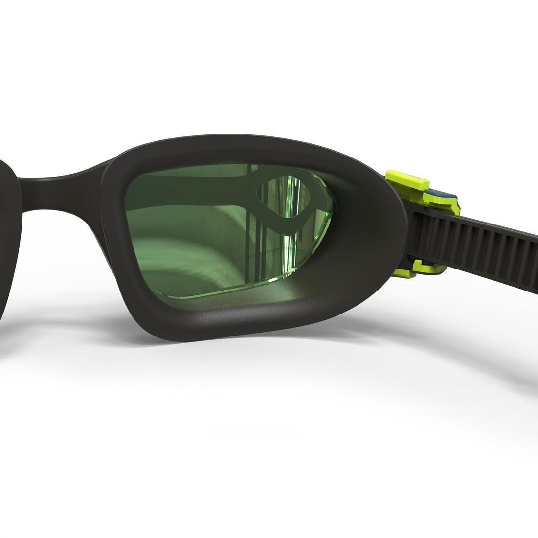 500 Spirit Swimming Goggles, Black Grey, Mirror Lenses, No Color, large image number 5