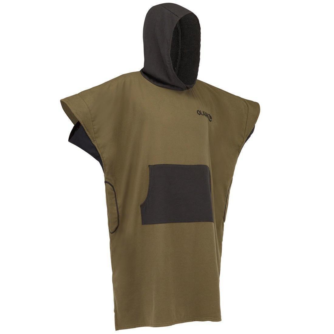 Adult Surf Poncho 500, Green, No Color, large image number 3