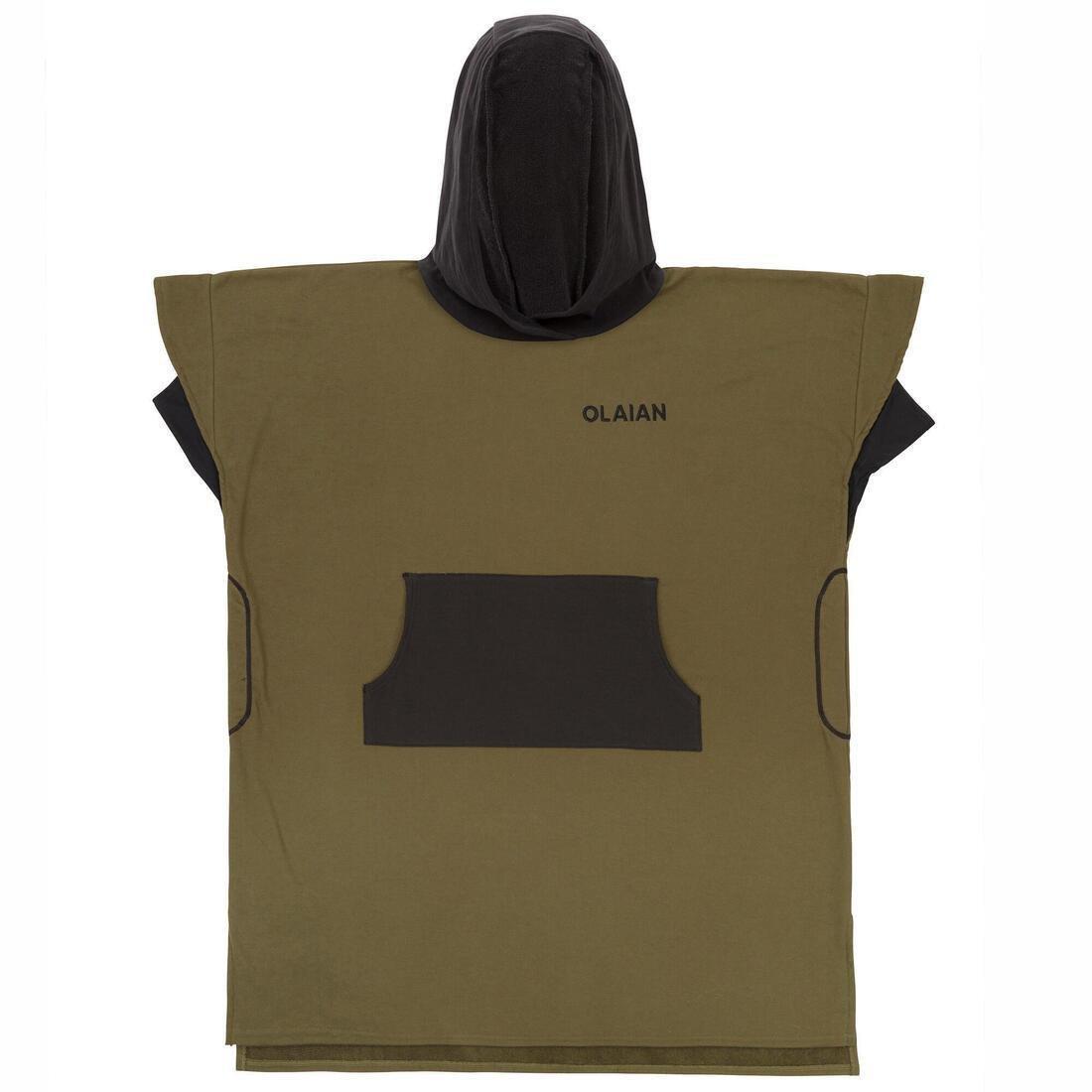 Adult Surf Poncho 500, Green, No Color, large image number 7