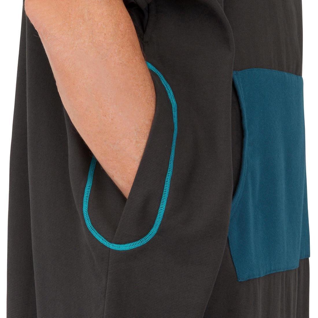 Adult Surf Poncho 500, Black, No Color, large image number 7
