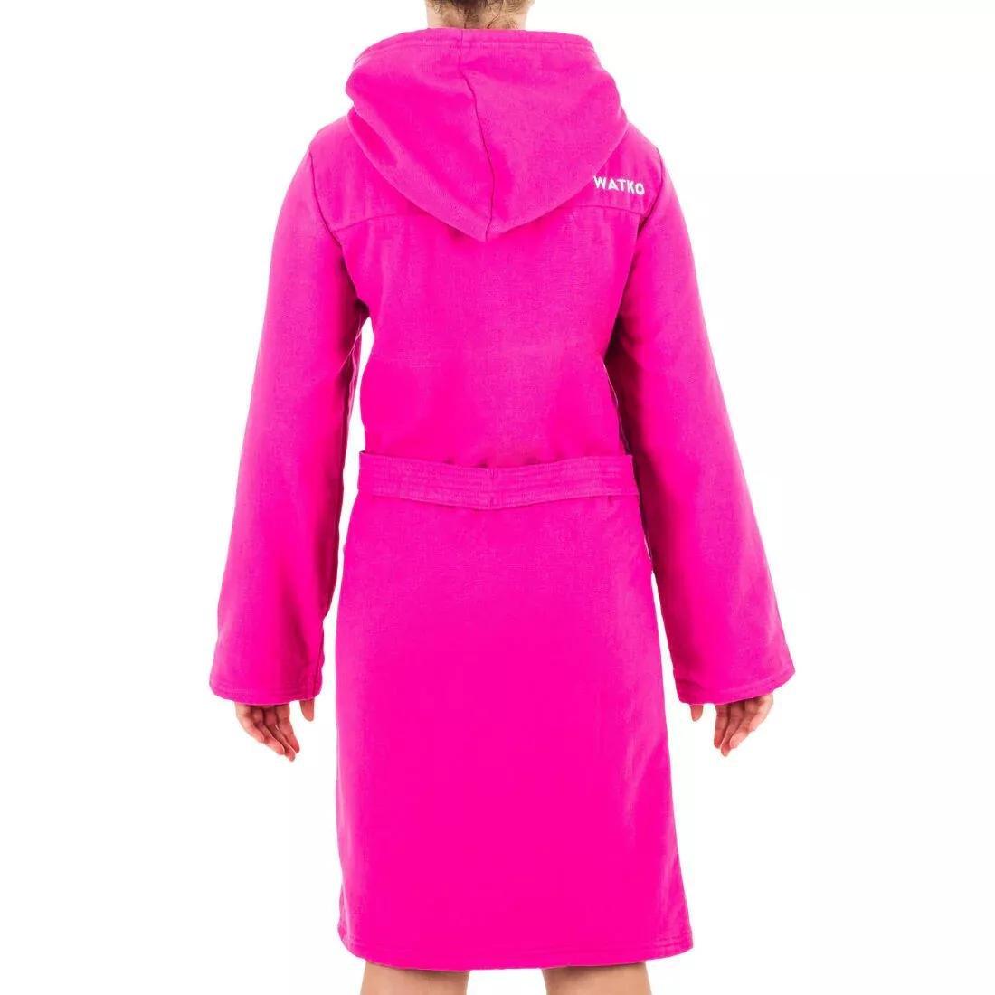 Kids Unisex Organic CottonPool Bathrobe, Blue, No Color, large image number 9