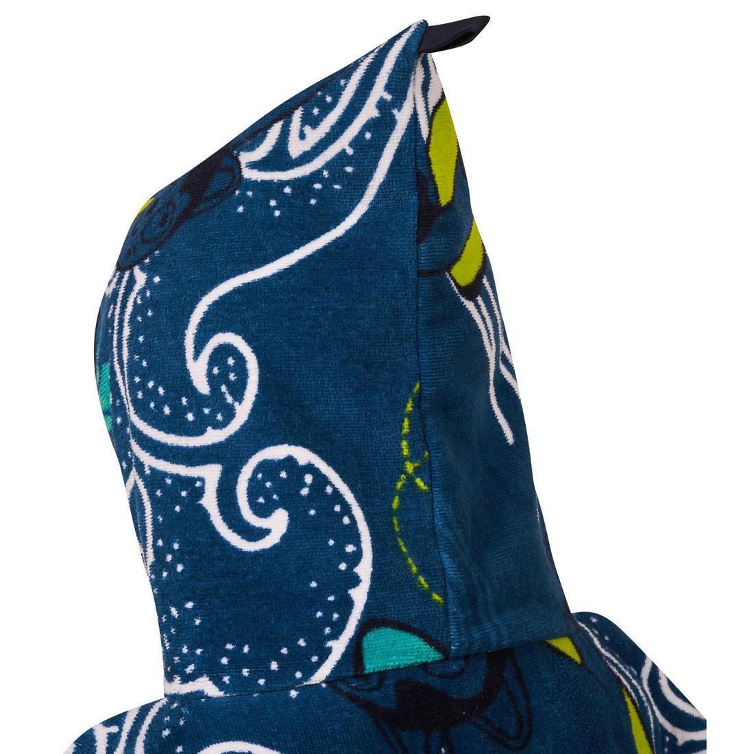 Kids' Surf Poncho 500, Surfy, No Color, large image number 5