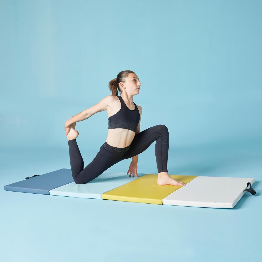 DOMYOS - Folding Gym Mat, storm blue