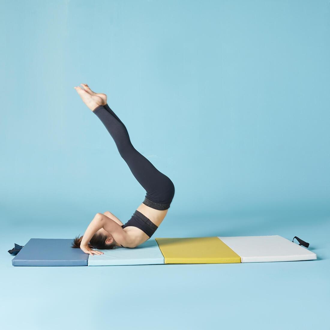 DOMYOS - Folding Gym Mat, storm blue