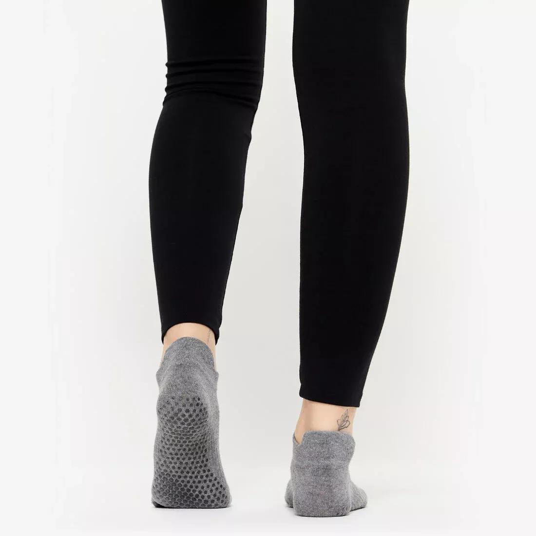 Women Non-Slip Yoga Toe Socks, Black, , large image number 11