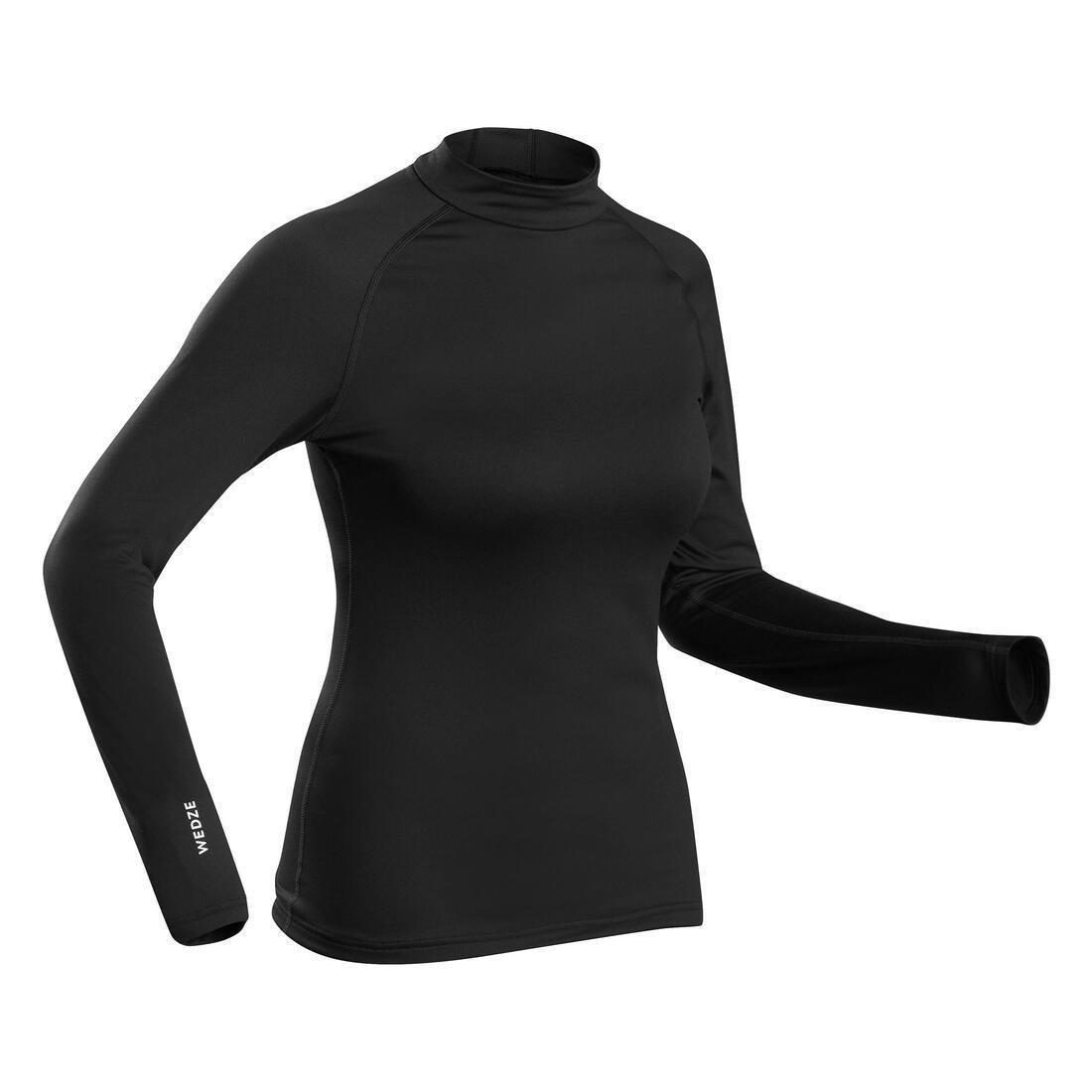 ULTRA WHITE Women's Ski Base Layer Top - 500, No Color, large image number 9