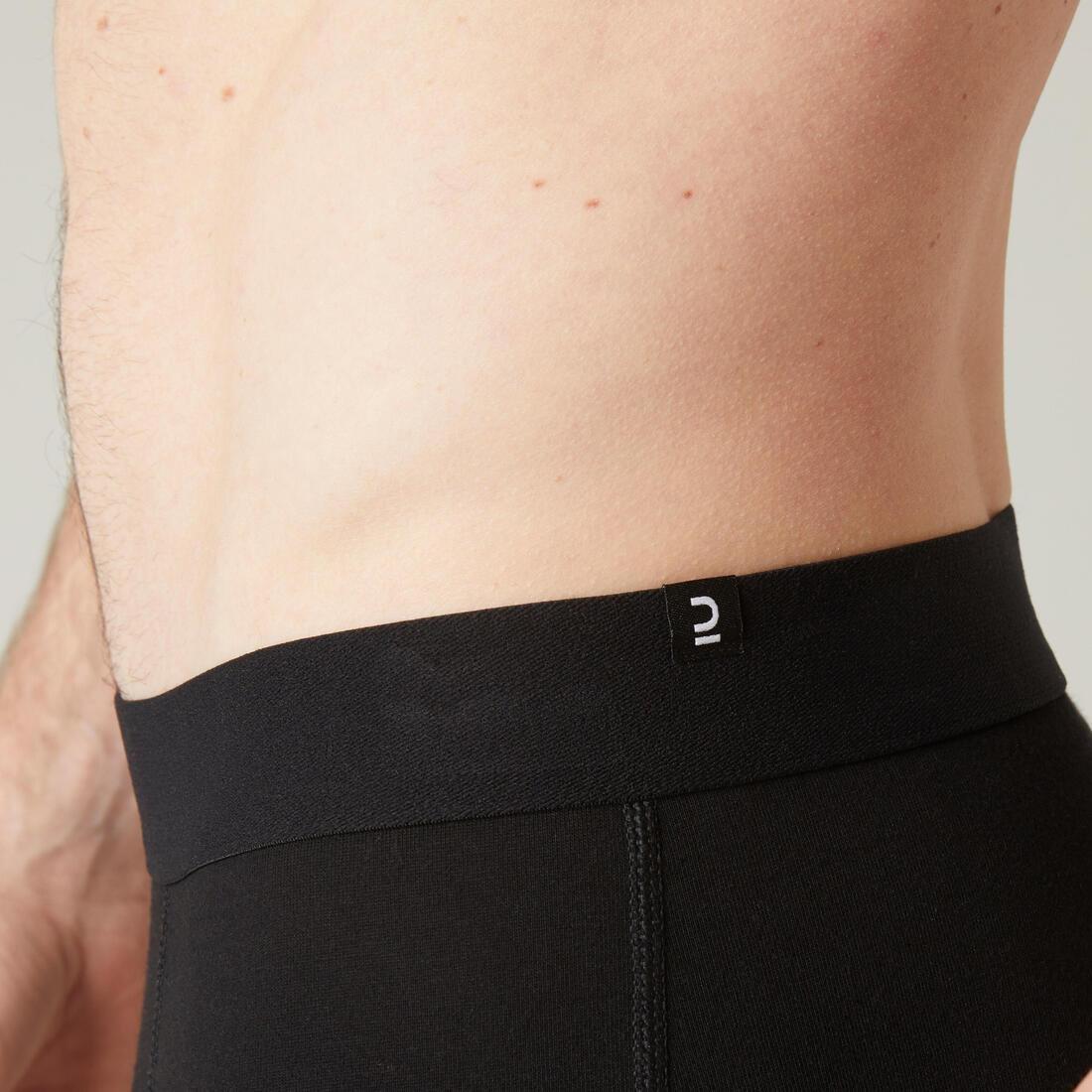 Men's Pilates and Gentle Gym Sport Boxer Shorts 500, Black, , large image number 10