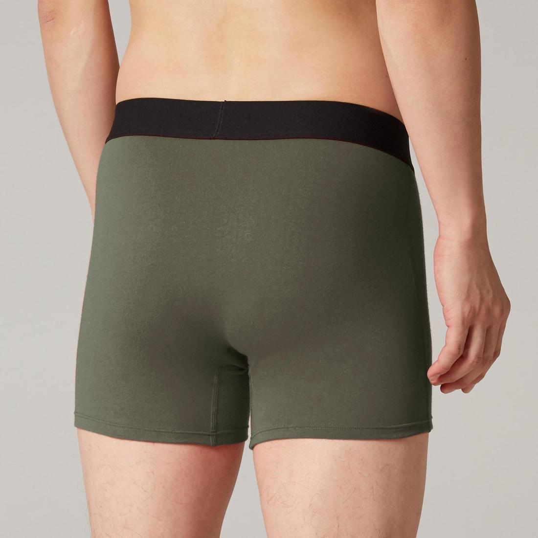 Men's Pilates and Gentle Gym Sport Boxer Shorts 500, Black, , large image number 11