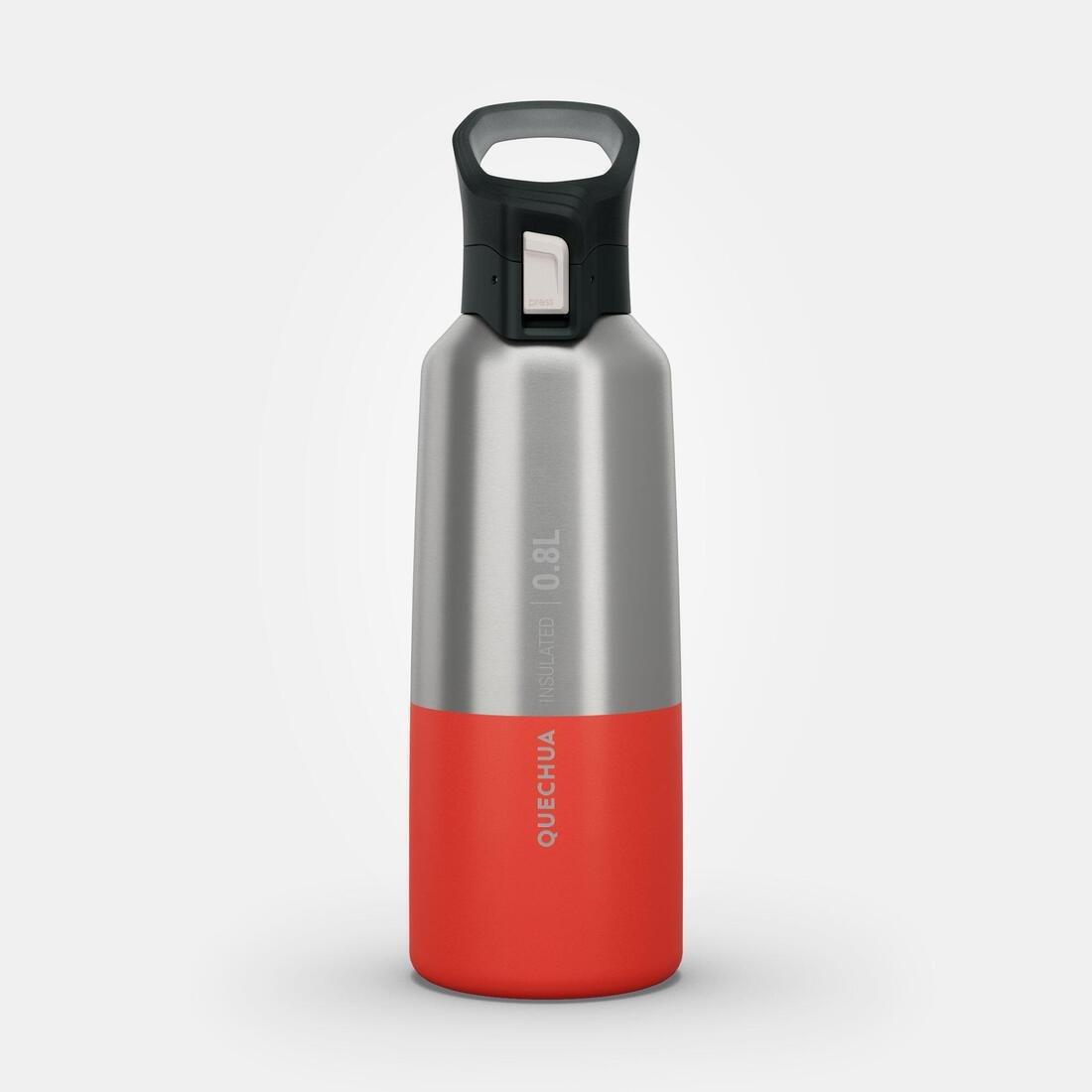 Inslated Stainless Steel Hiking Flask - MH500, Red, No Color, medium