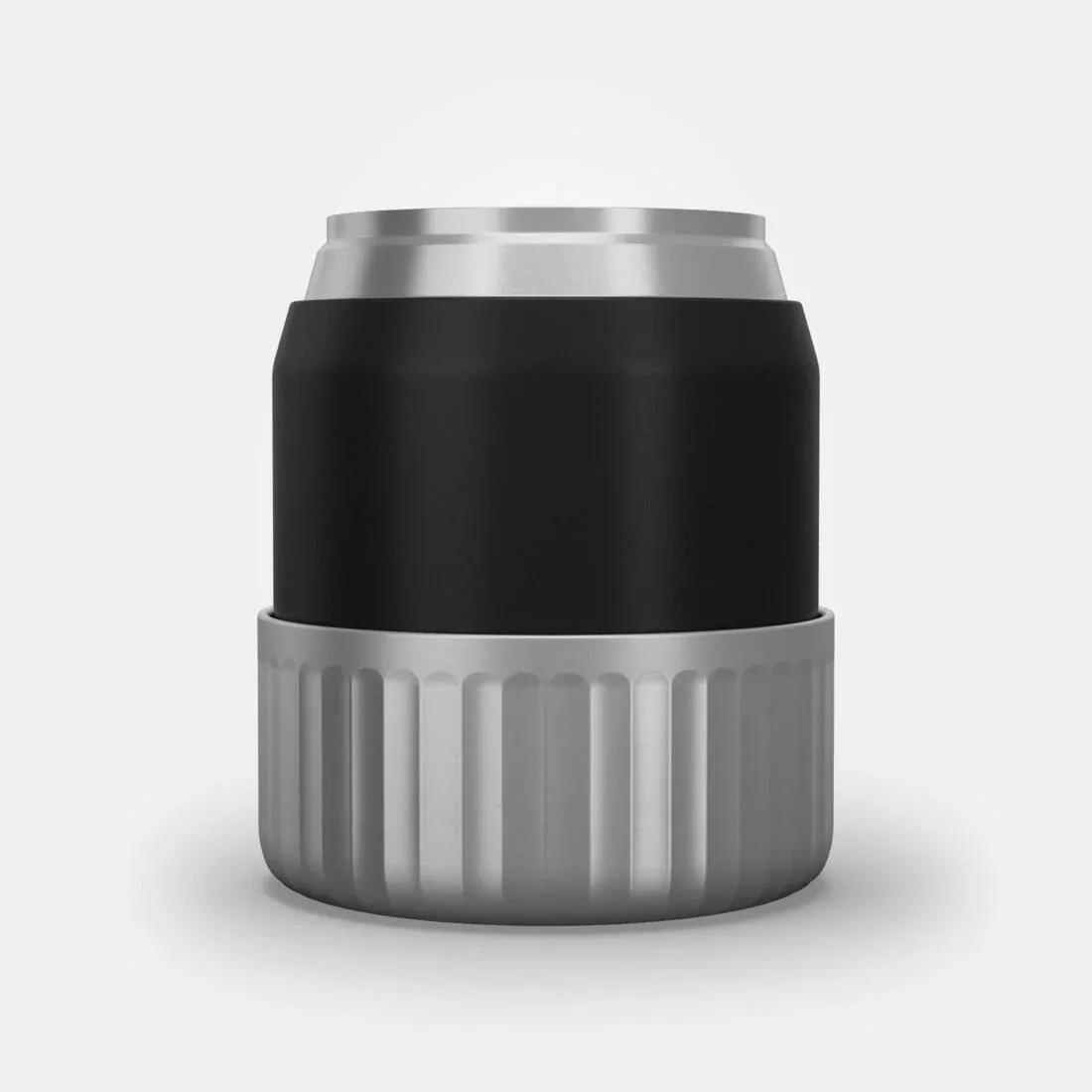 CARBON GREY Stainless Steel Isothermal Food Box for Hiking MH500 0.8 L with Bowl, No Color, large image number 9