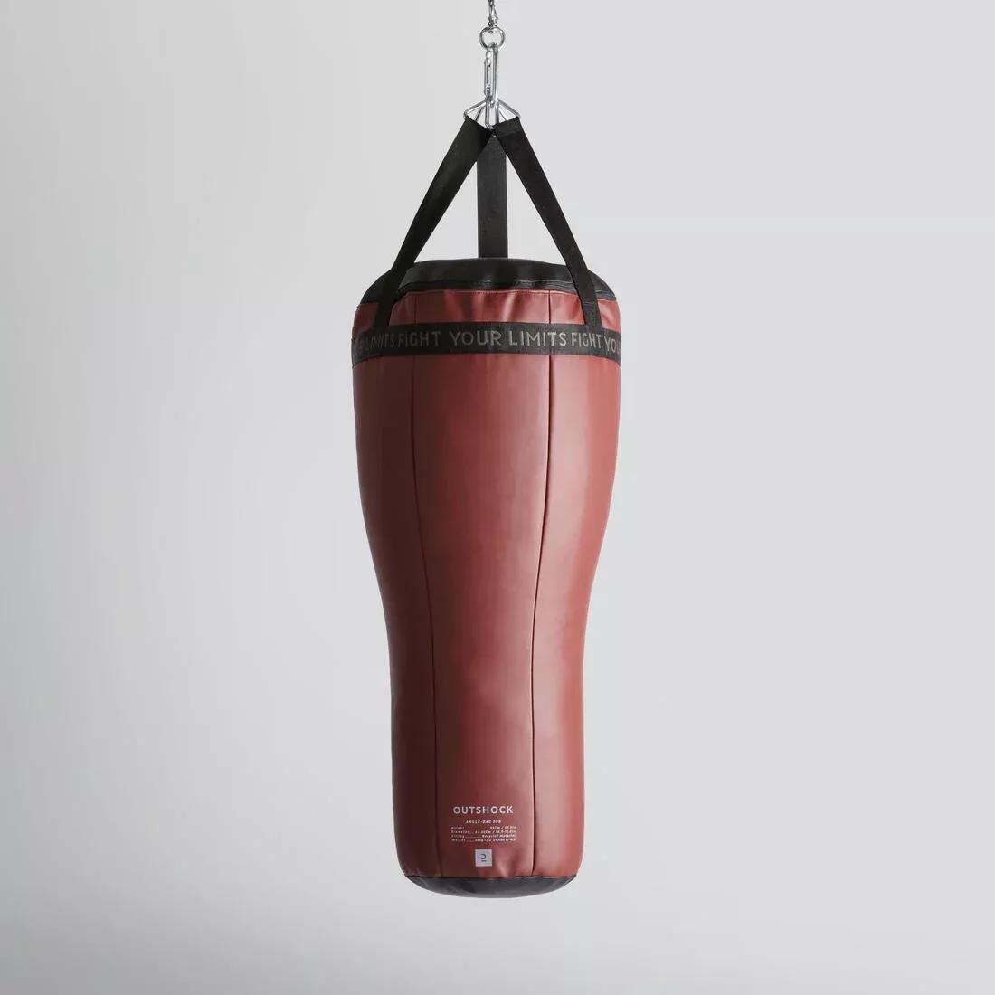 OUTSHOCK - Angle Punching Bag 28 kg - Burgundy, Chocolate truffle