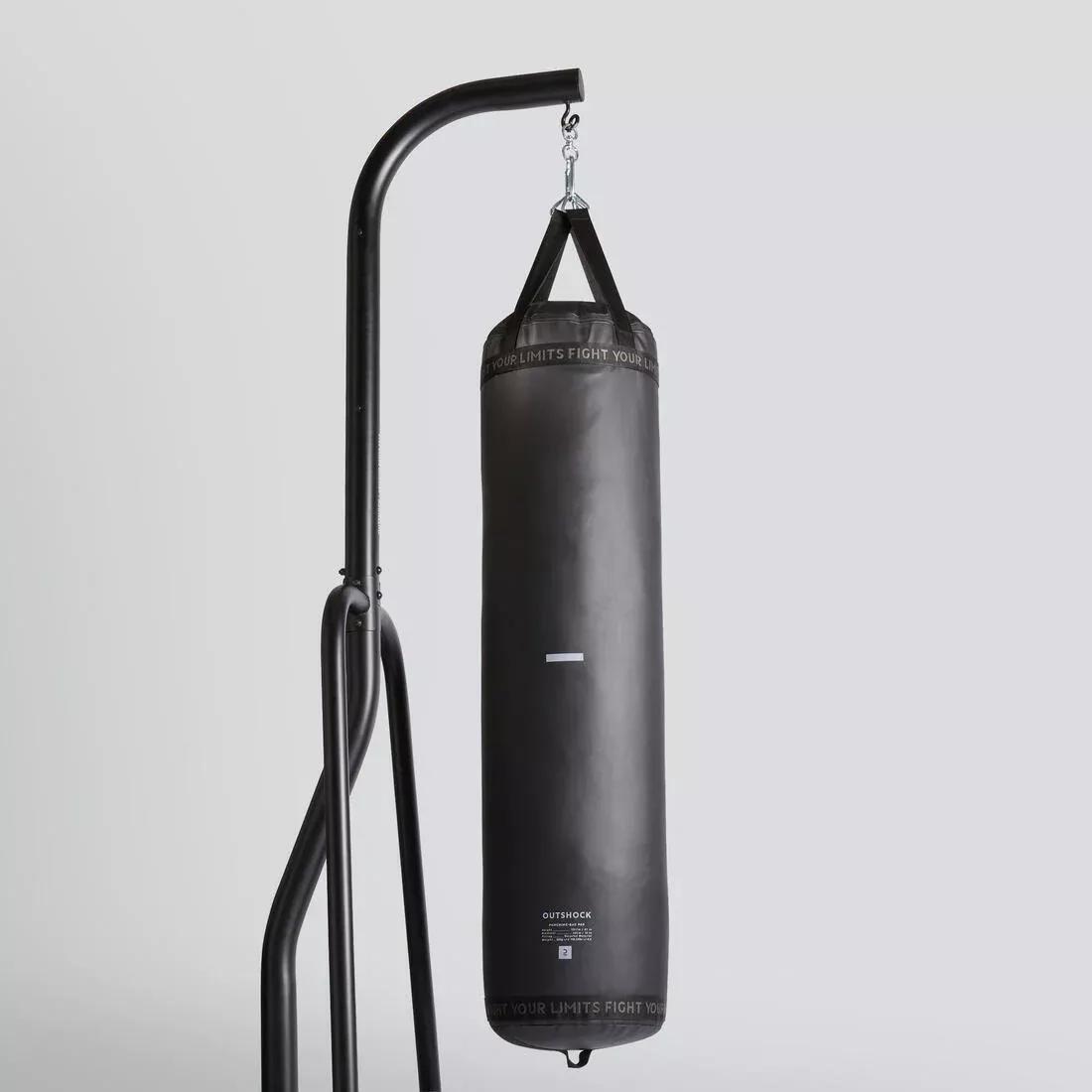 Adult Punching / Kickboxing Bag 50 Kg, Black, No Color, large image number 4